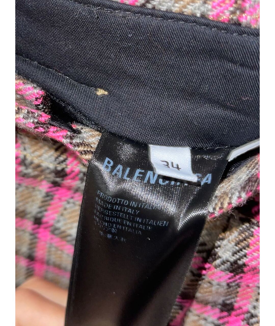 BALENCIAGA Розовая шерстяная юбка миди, фото 2
