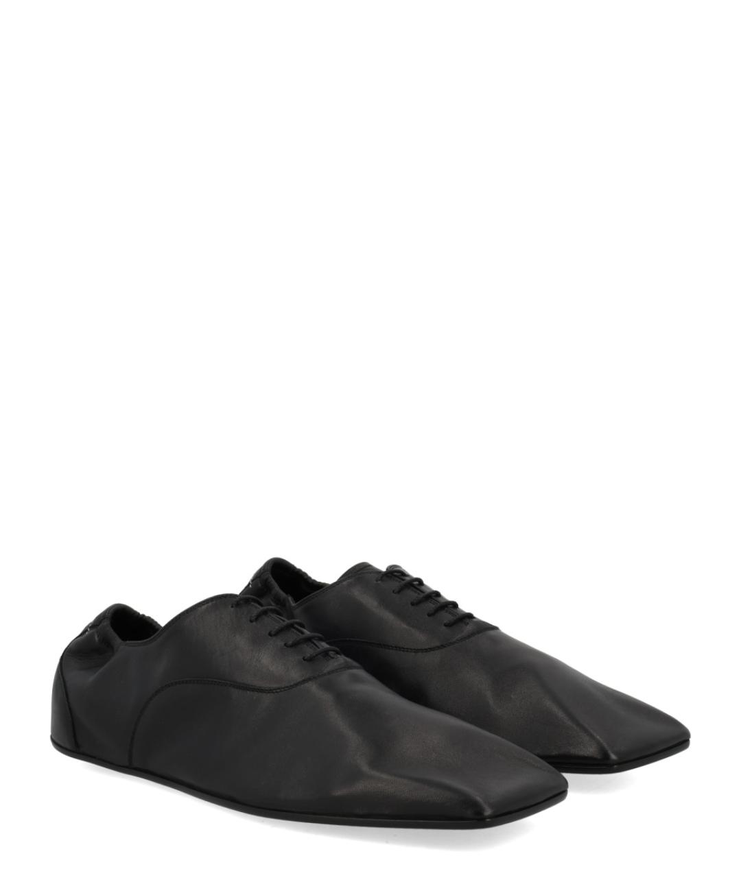 MM6 MAISON MARGIELA Черные кожаные низкие ботинки, фото 2