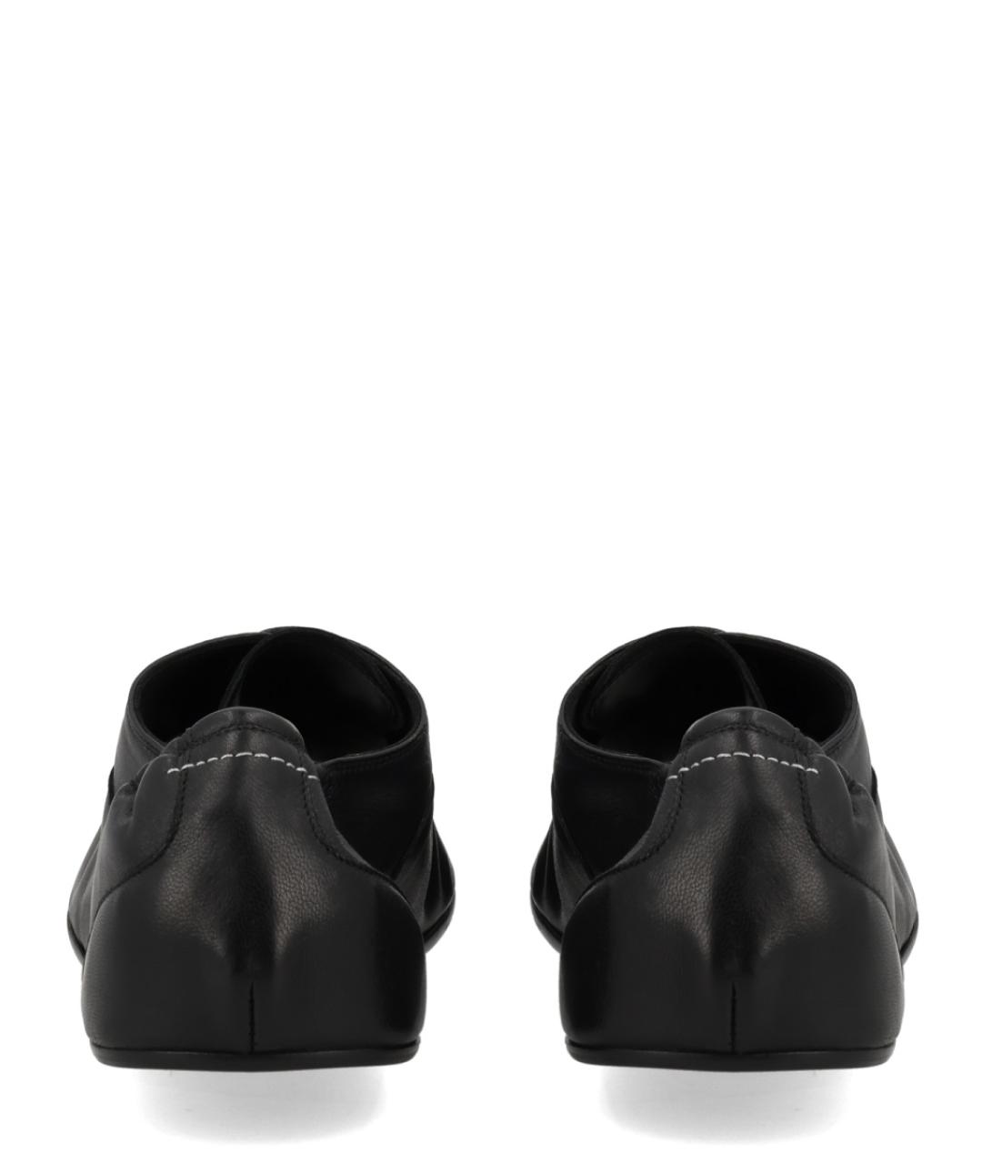 MM6 MAISON MARGIELA Черные кожаные низкие ботинки, фото 4