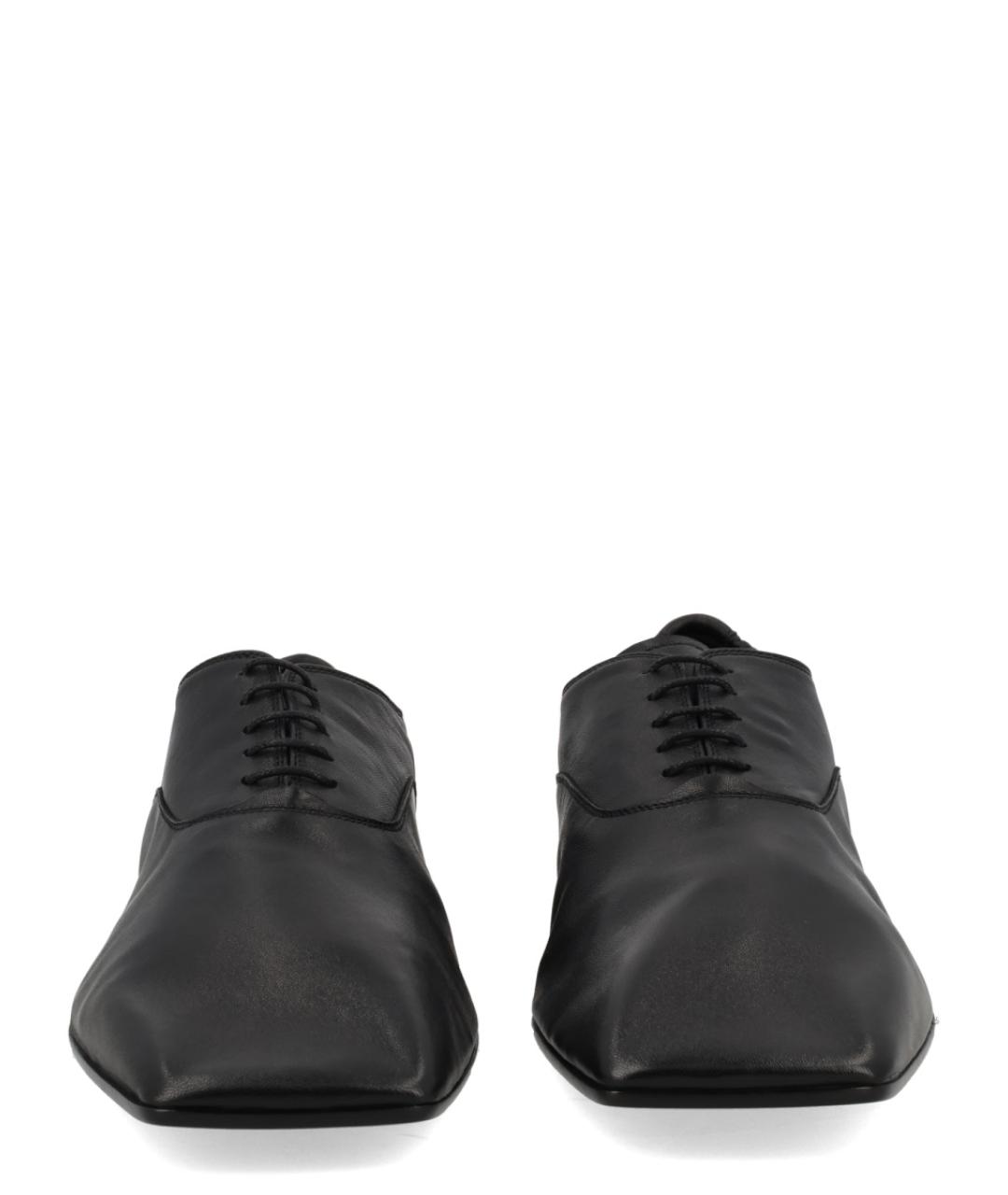 MM6 MAISON MARGIELA Черные кожаные низкие ботинки, фото 3