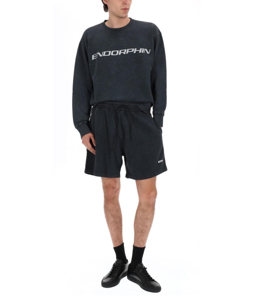 MSGM Серые хлопковые шорты, фото 4