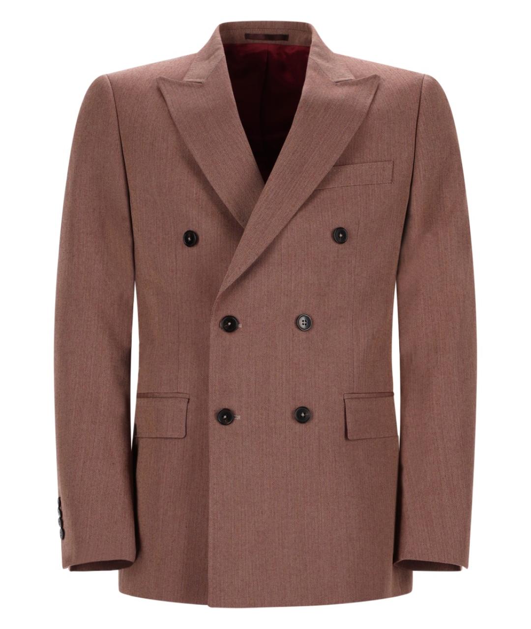 Drole de Monsieur Коричневый полиэстеровый пиджак, фото 1