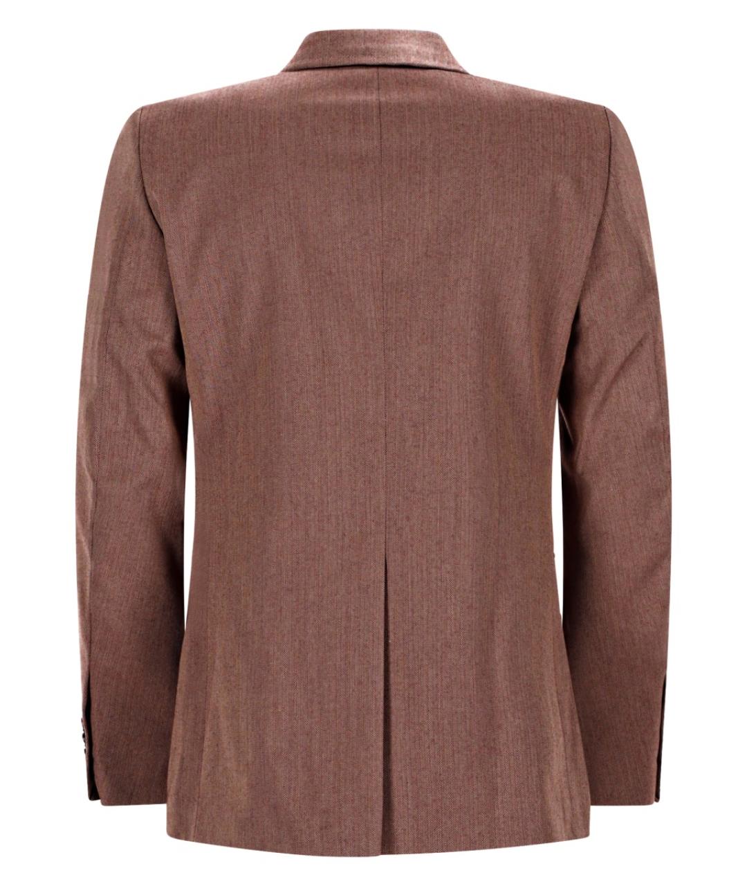 Drole de Monsieur Коричневый полиэстеровый пиджак, фото 2