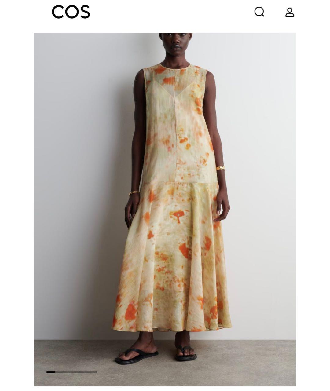 COS Мульти вискозное повседневное платье, фото 6