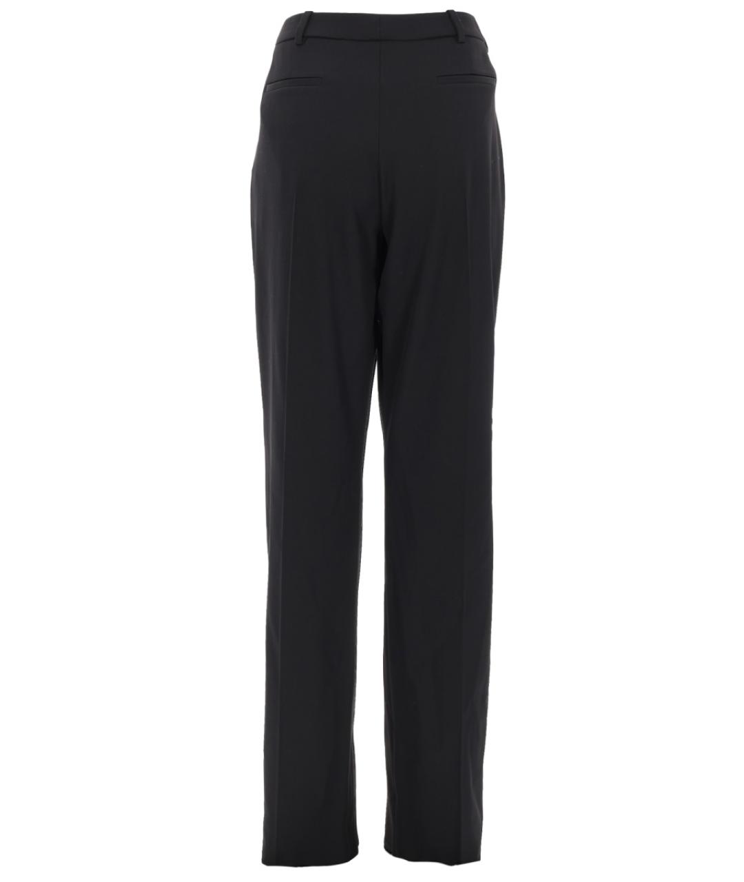 BALENCIAGA Черные шерстяные прямые брюки, фото 2