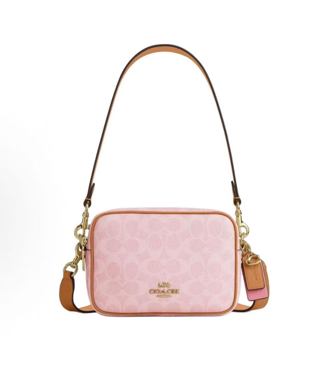 COACH Розовая сумка через плечо, фото 8