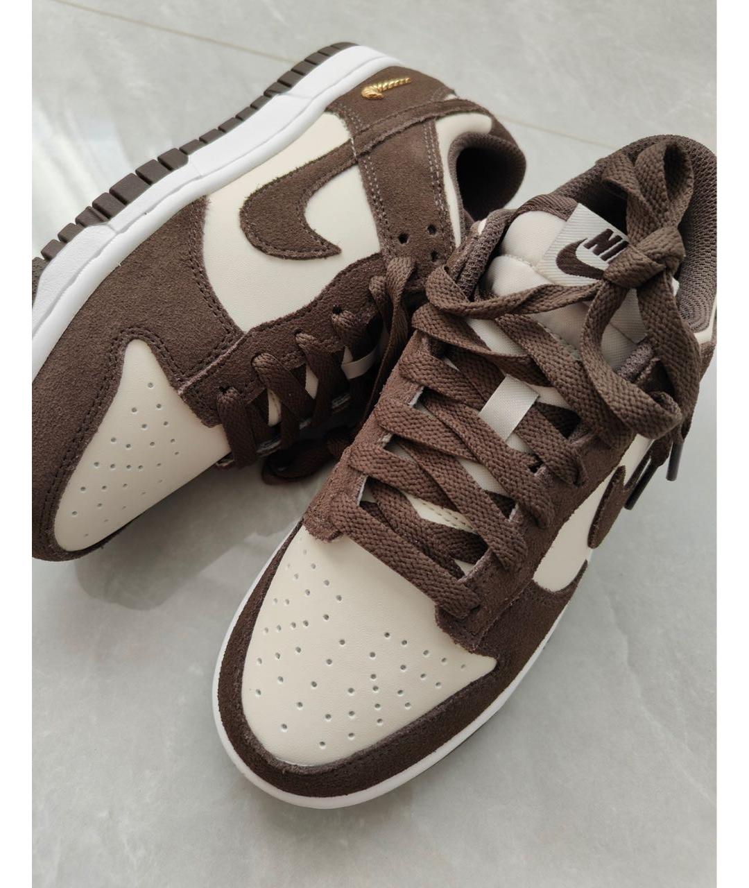 NIKE Коричневые замшевые кроссовки, фото 7