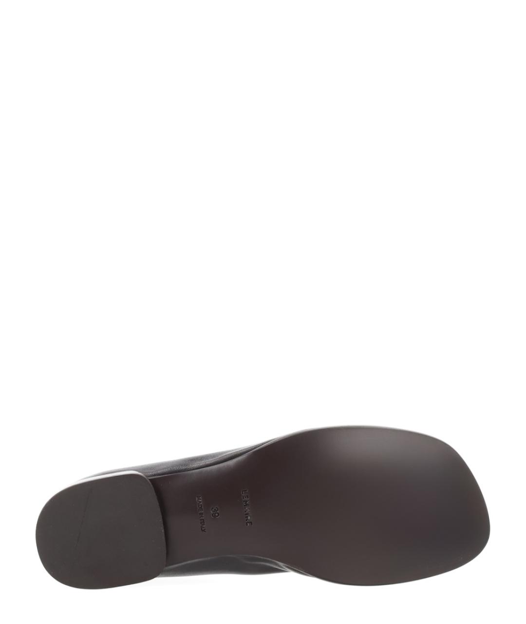 LEMAIRE Черные кожаные балетки, фото 6