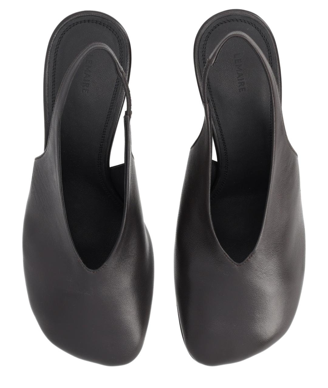 LEMAIRE Коричневые кожаные туфли, фото 5