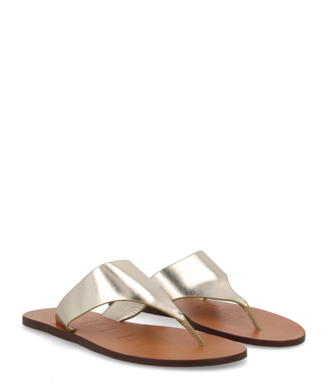 MANEBI Серебряные кожаные сандалии, фото 2