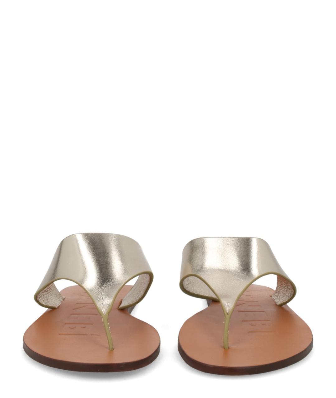 MANEBI Серебряные кожаные сандалии, фото 3