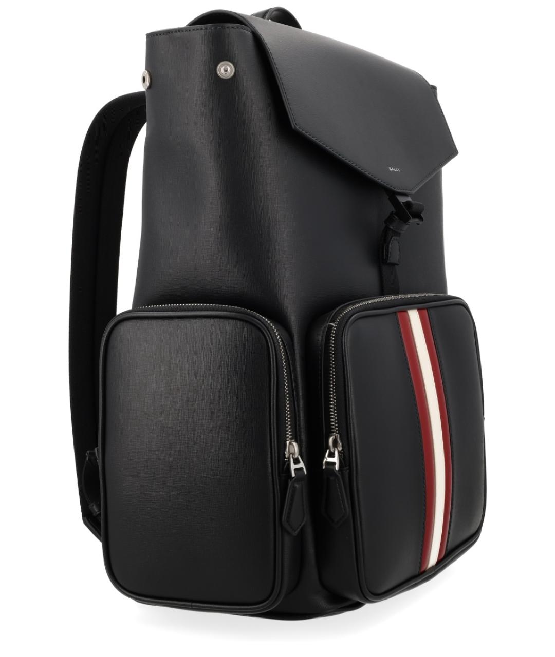 BALLY Черный синтетический рюкзак, фото 2