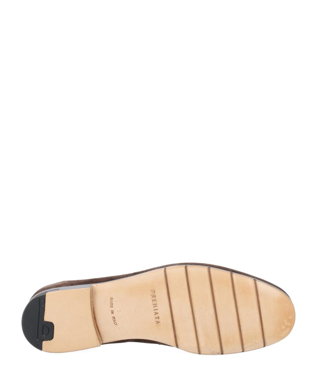 PREMIATA Коричневые замшевые лоферы, фото 6