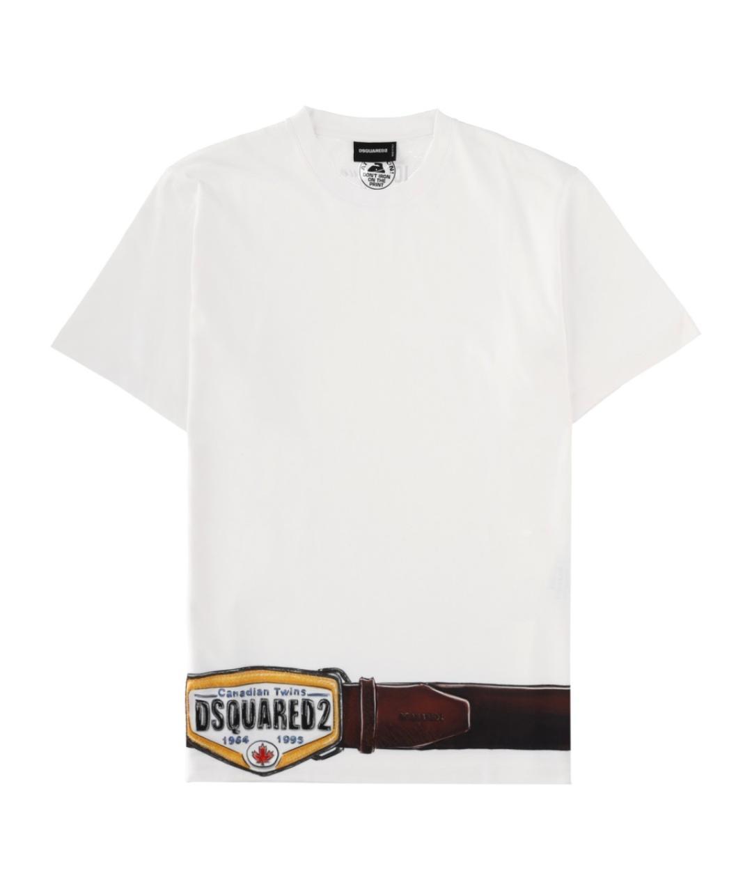 DSQUARED2 Белая хлопковая футболка, фото 1