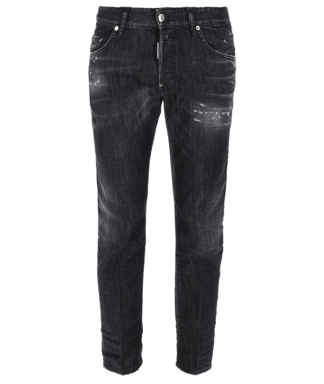 DSQUARED2 Черные хлопковые джинсы скинни, фото 1
