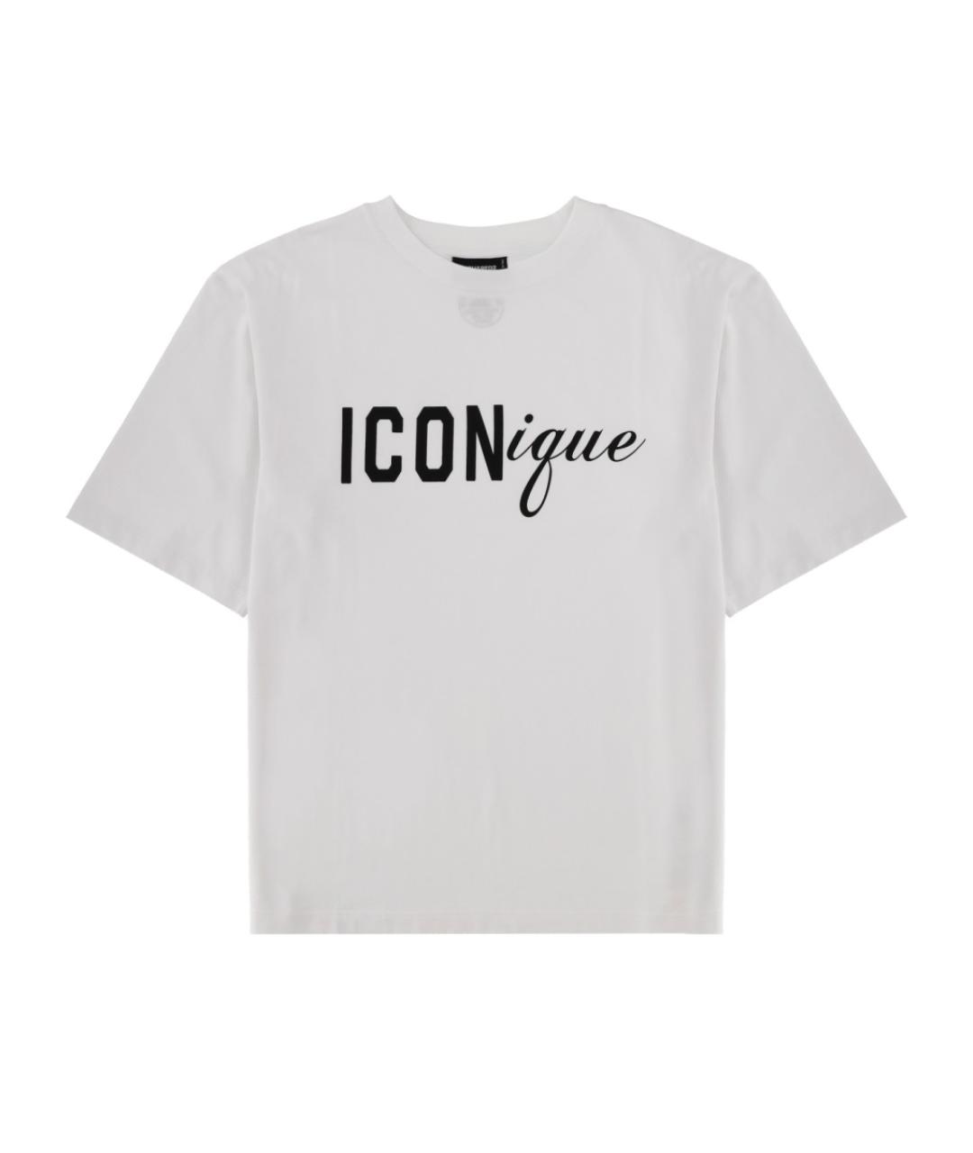 DSQUARED2 Белая хлопковая футболка, фото 1