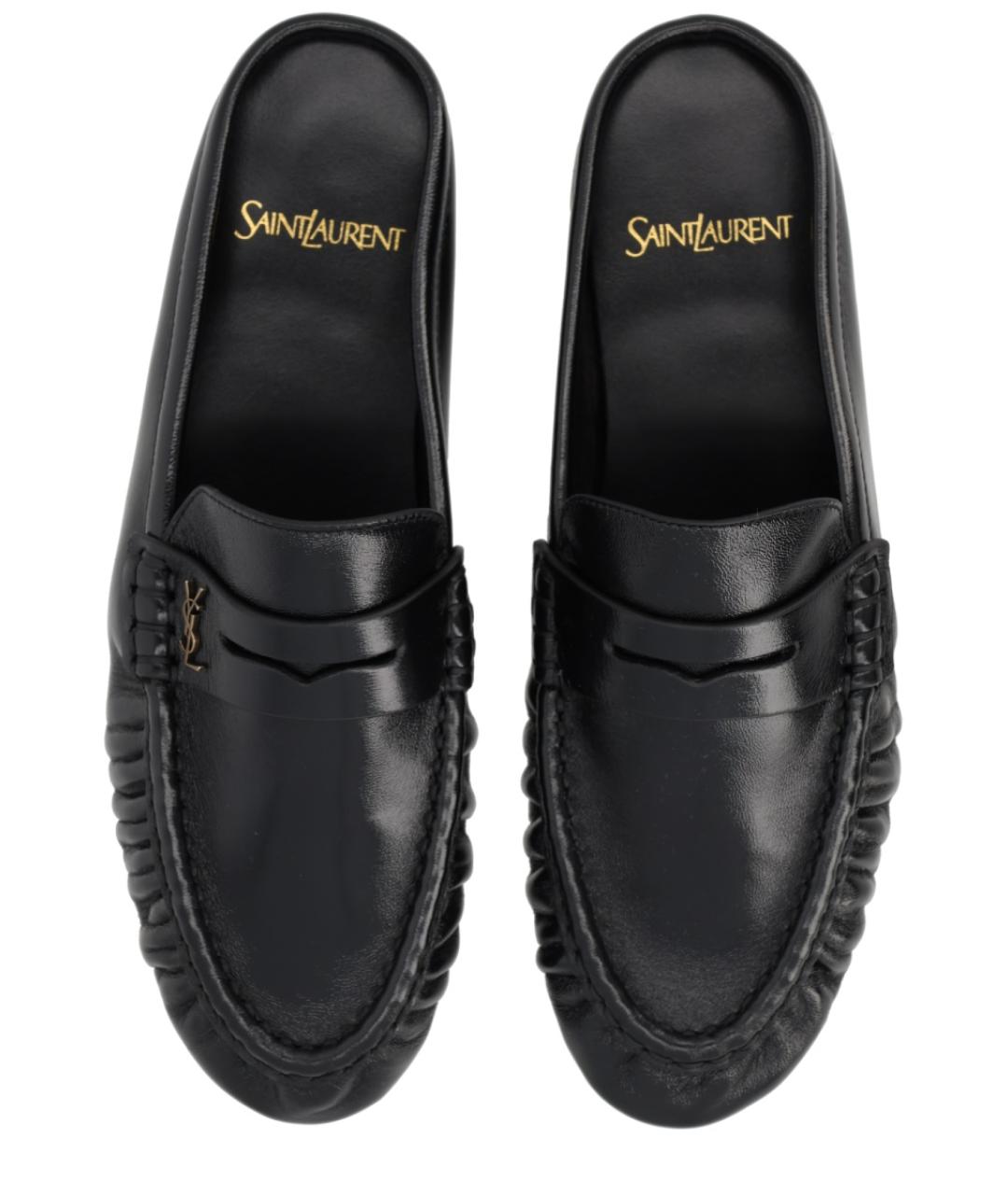 SAINT LAURENT Черные лоферы, фото 5