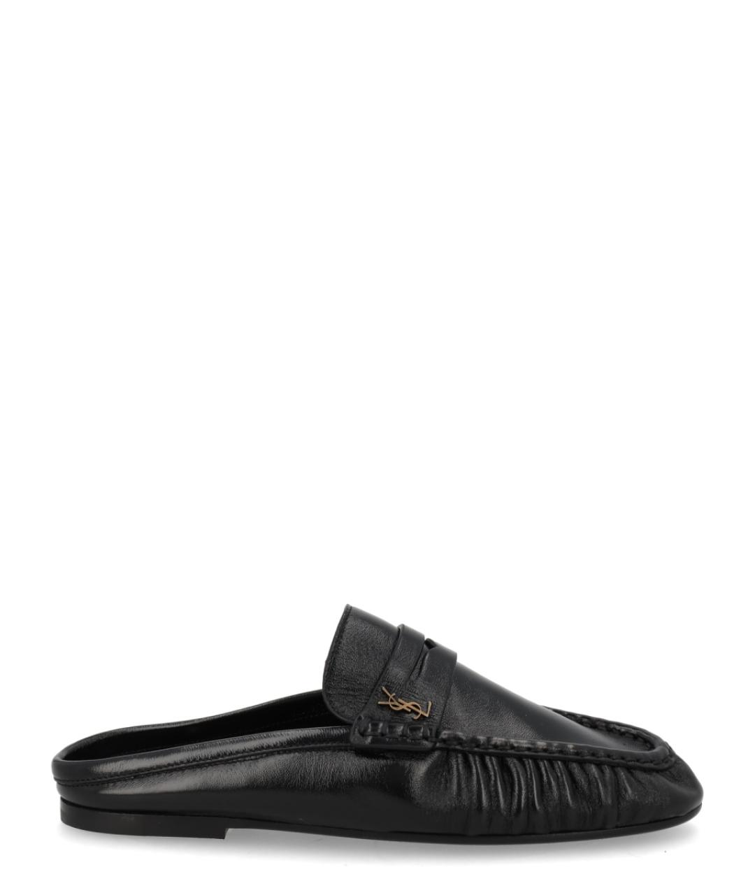SAINT LAURENT Черные лоферы, фото 1
