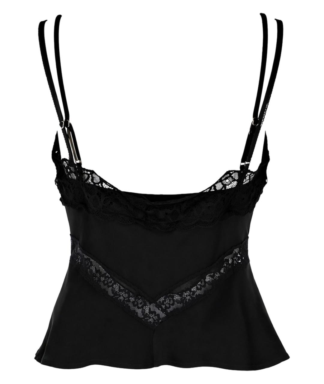 MSGM Черная ацетатная майка, фото 2