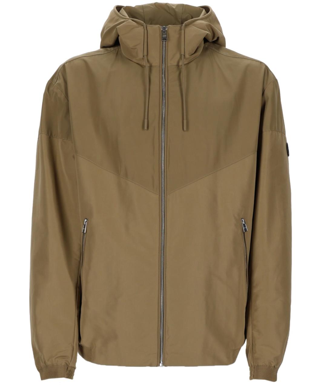 HUGO BOSS Бежевая полиэстеровая куртка, фото 1