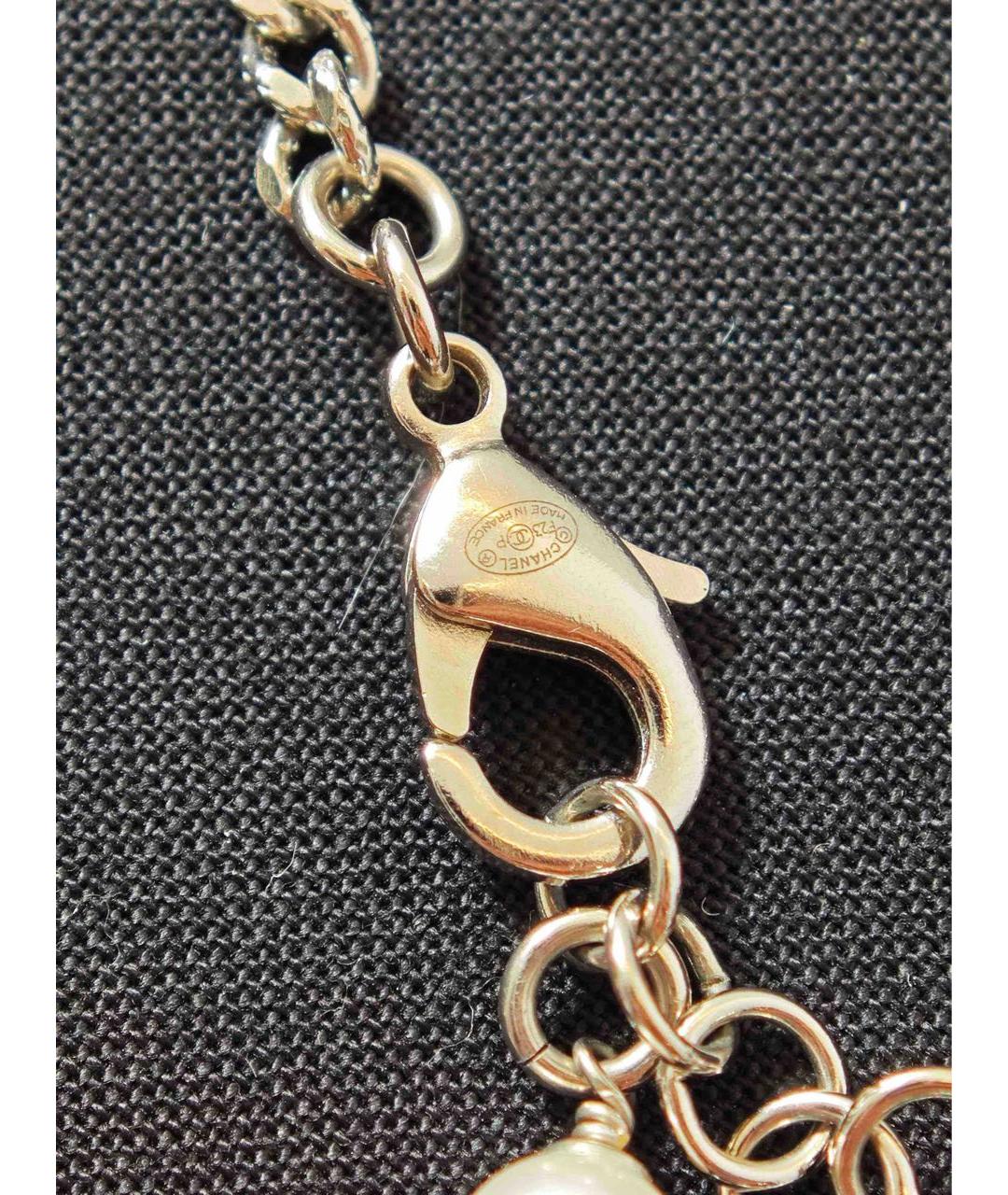 CHANEL Золотое металлическое колье, фото 7