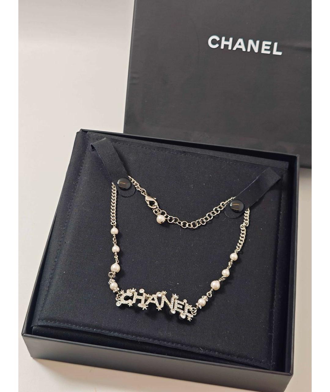 CHANEL Золотое металлическое колье, фото 2