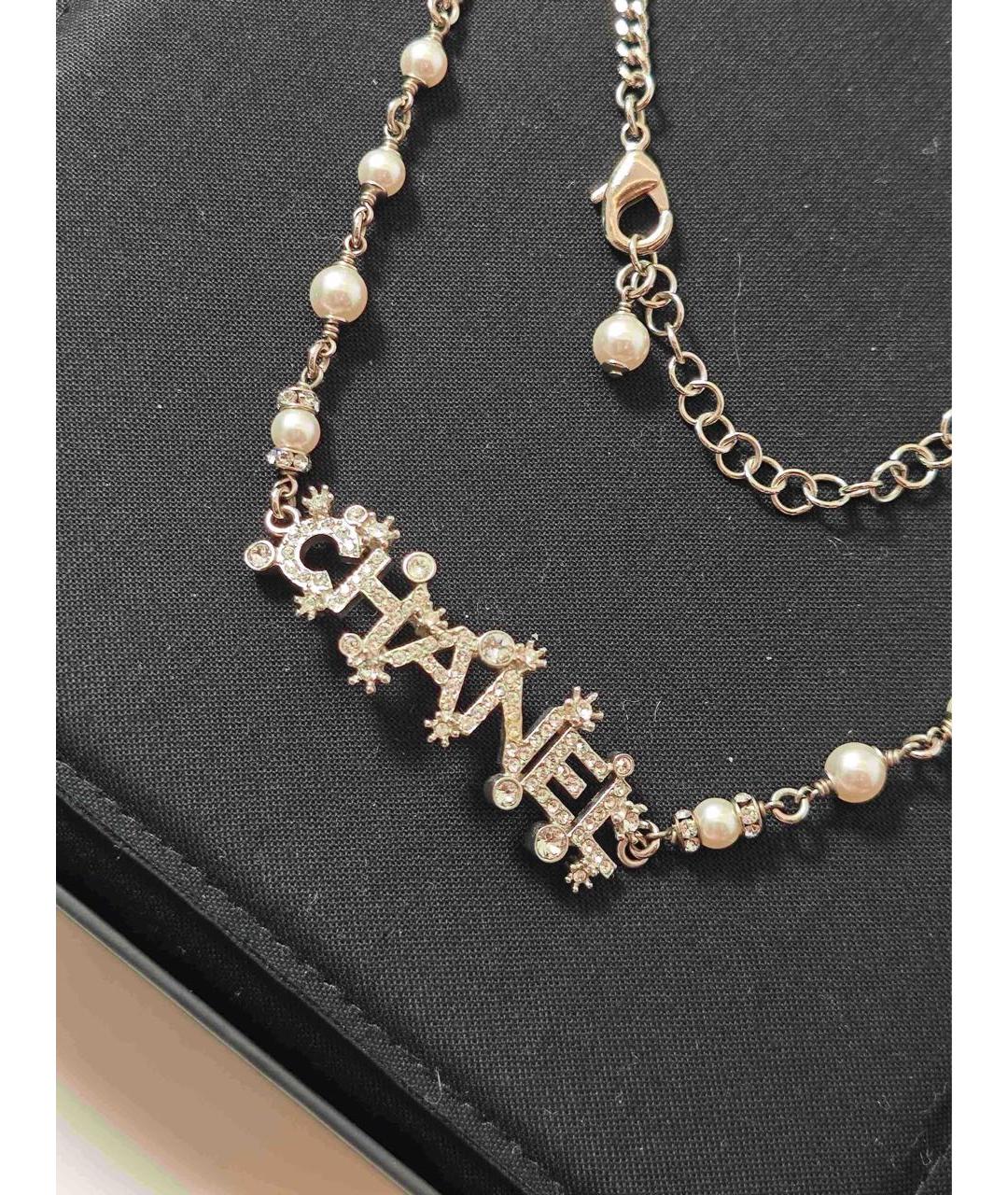 CHANEL Золотое металлическое колье, фото 6