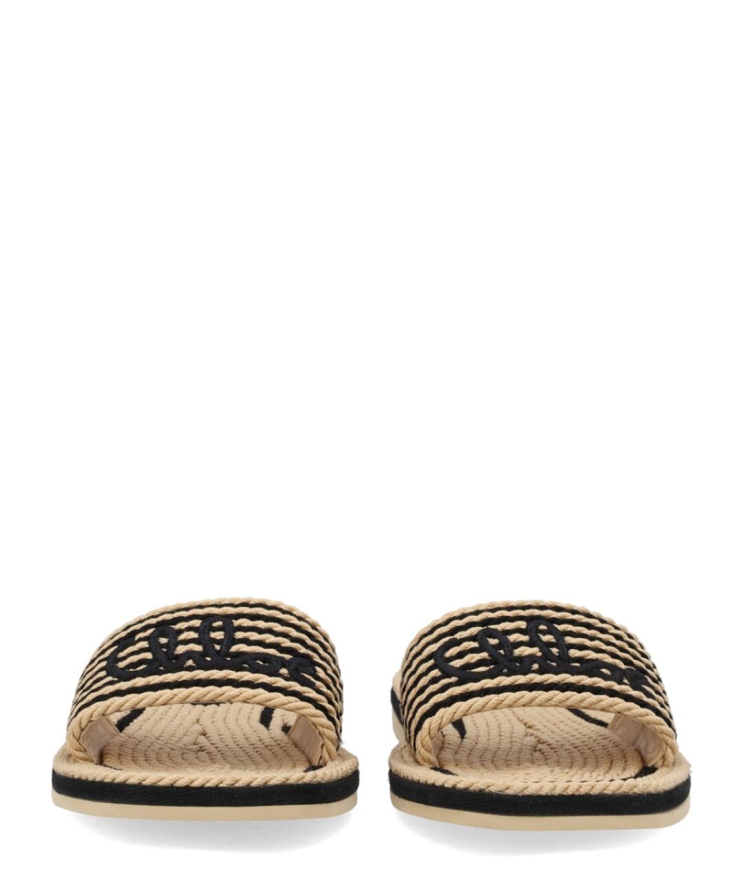 CHLOE Черные кожаные сандалии, фото 3