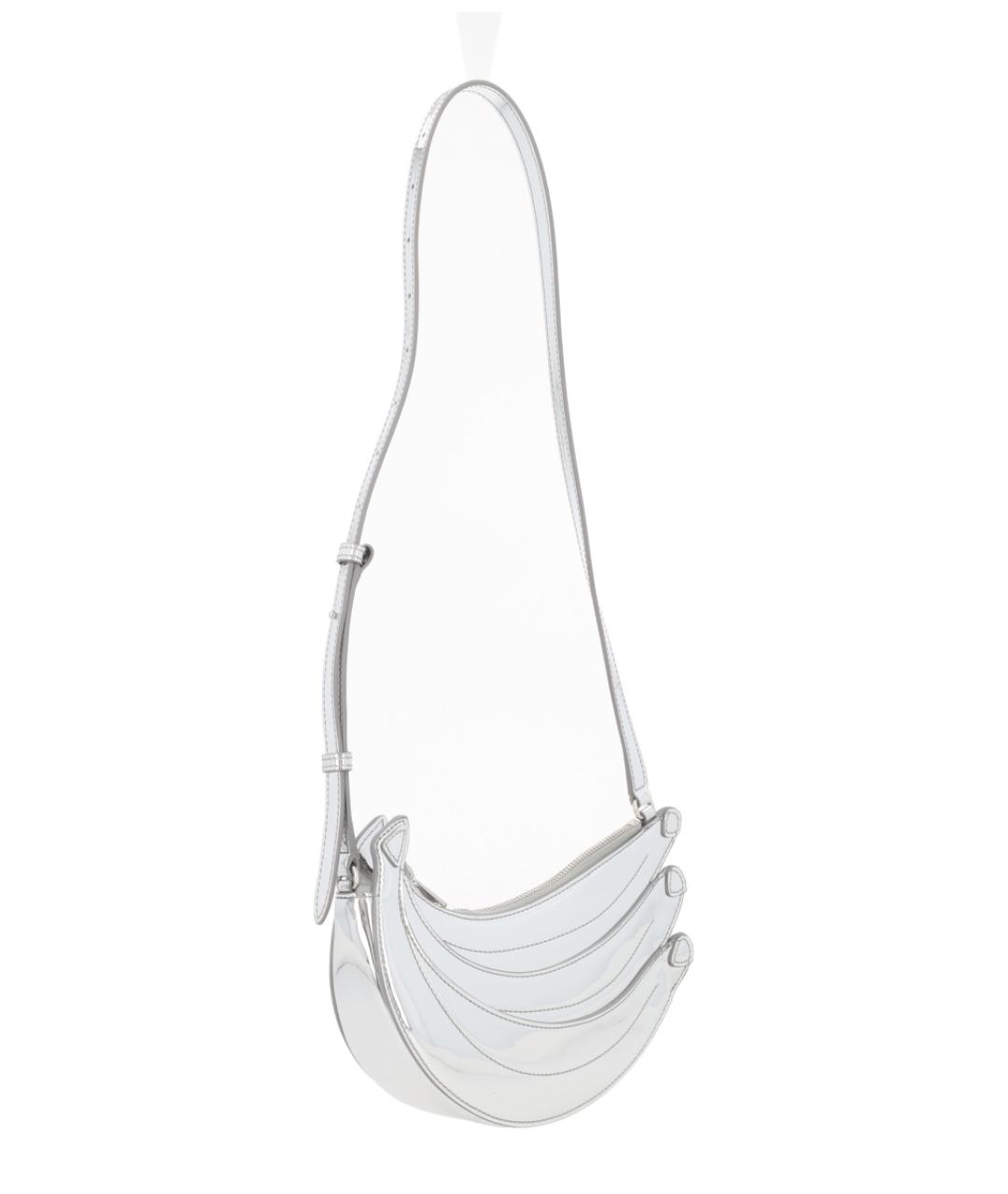 CASABLANCA Серебряная кожаная сумка через плечо, фото 2