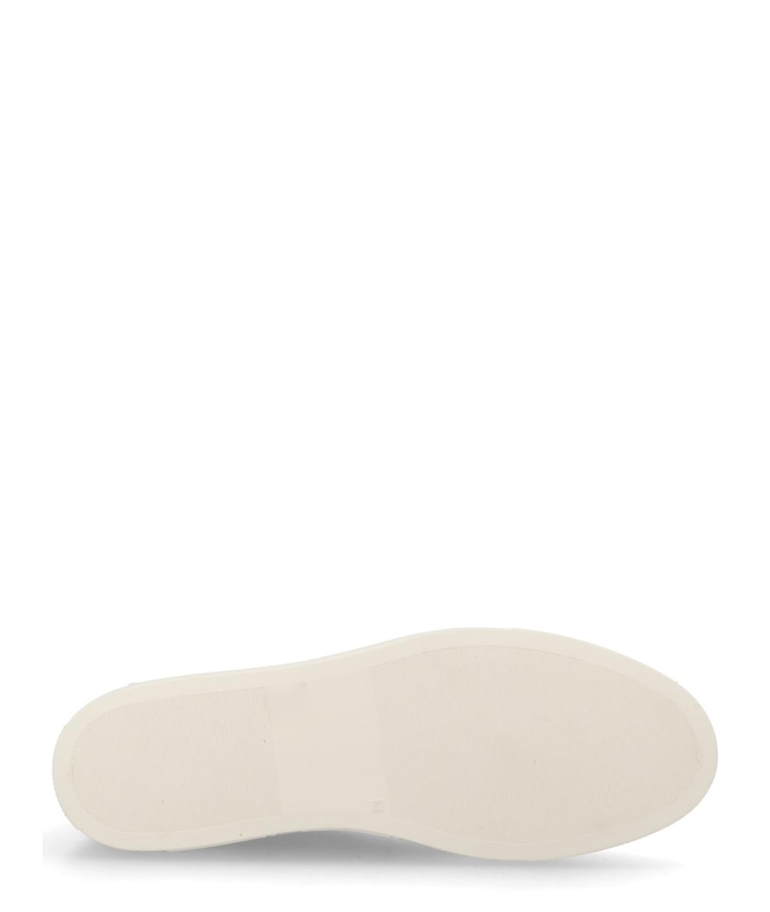 COMMON PROJECTS Бежевые кожаные низкие кроссовки / кеды, фото 6