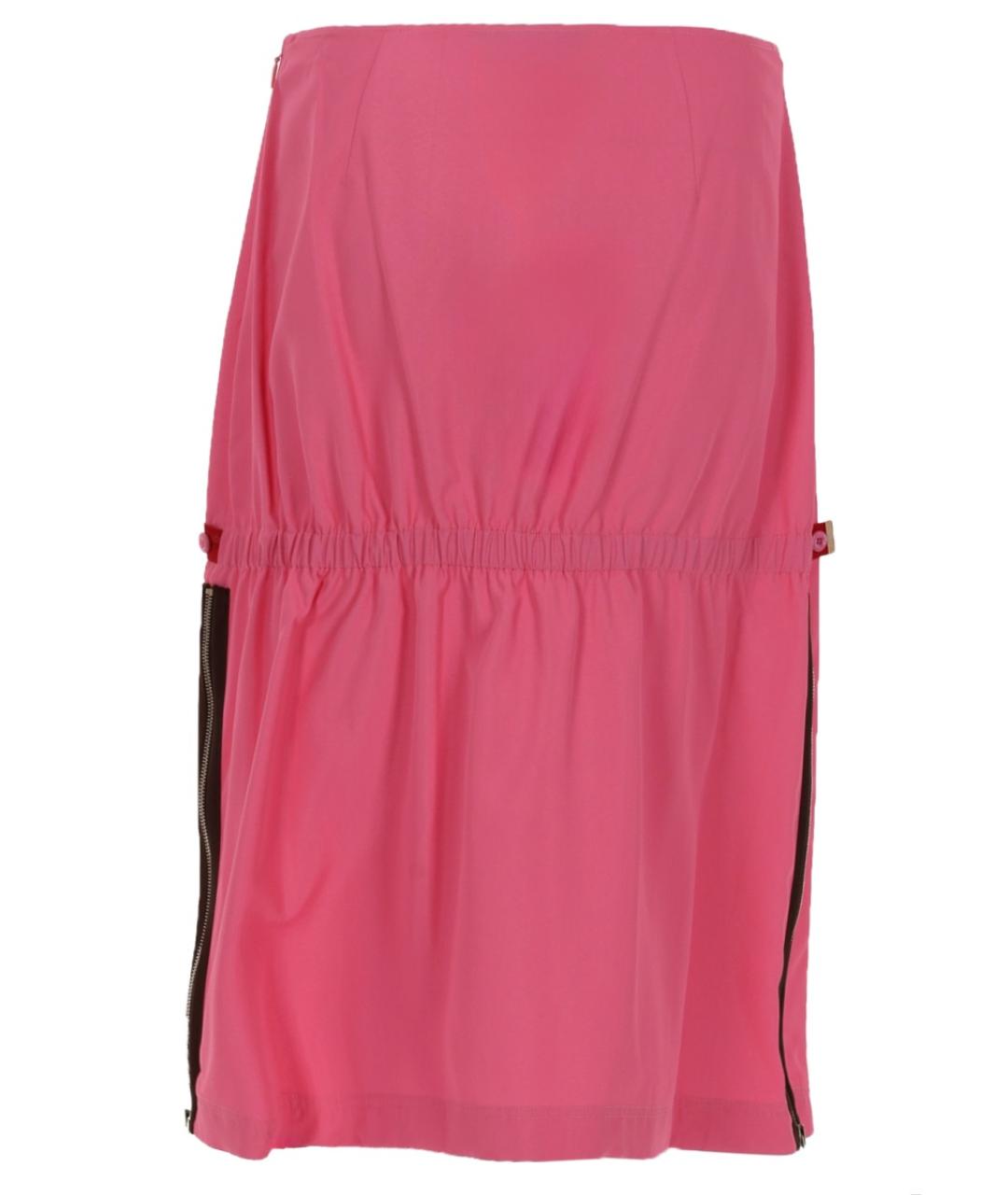 FENDI Розовая вискозная юбка миди, фото 2