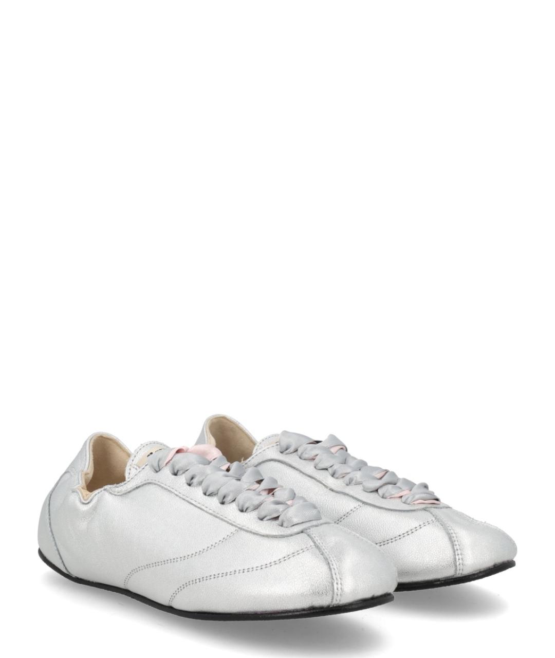 REPETTO Серебряные кожаные балетки, фото 2