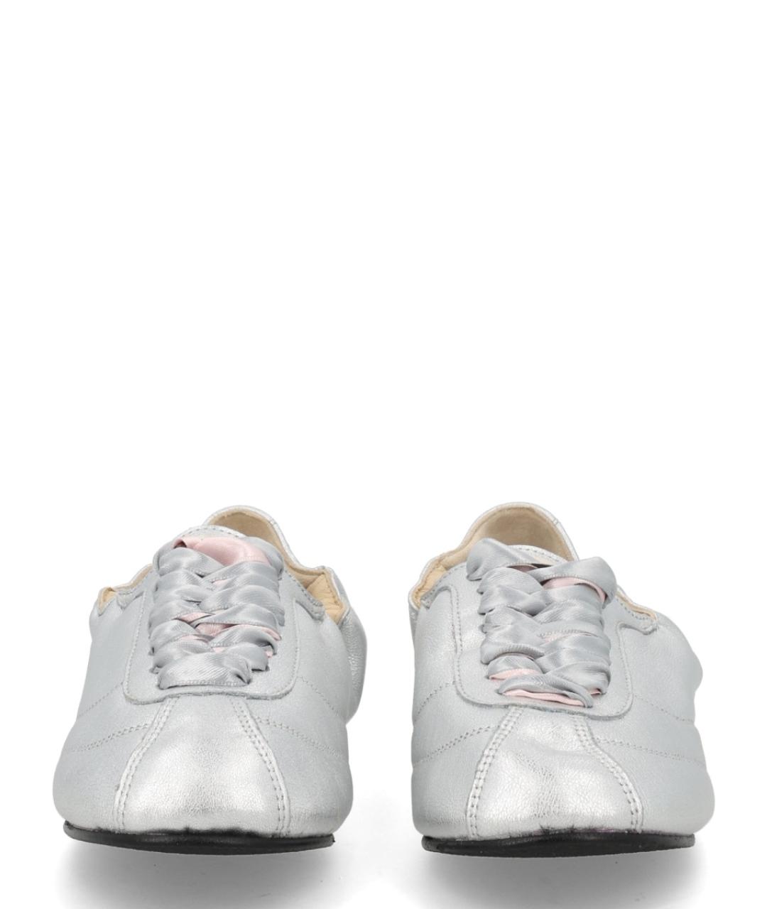 REPETTO Серебряные кожаные балетки, фото 3