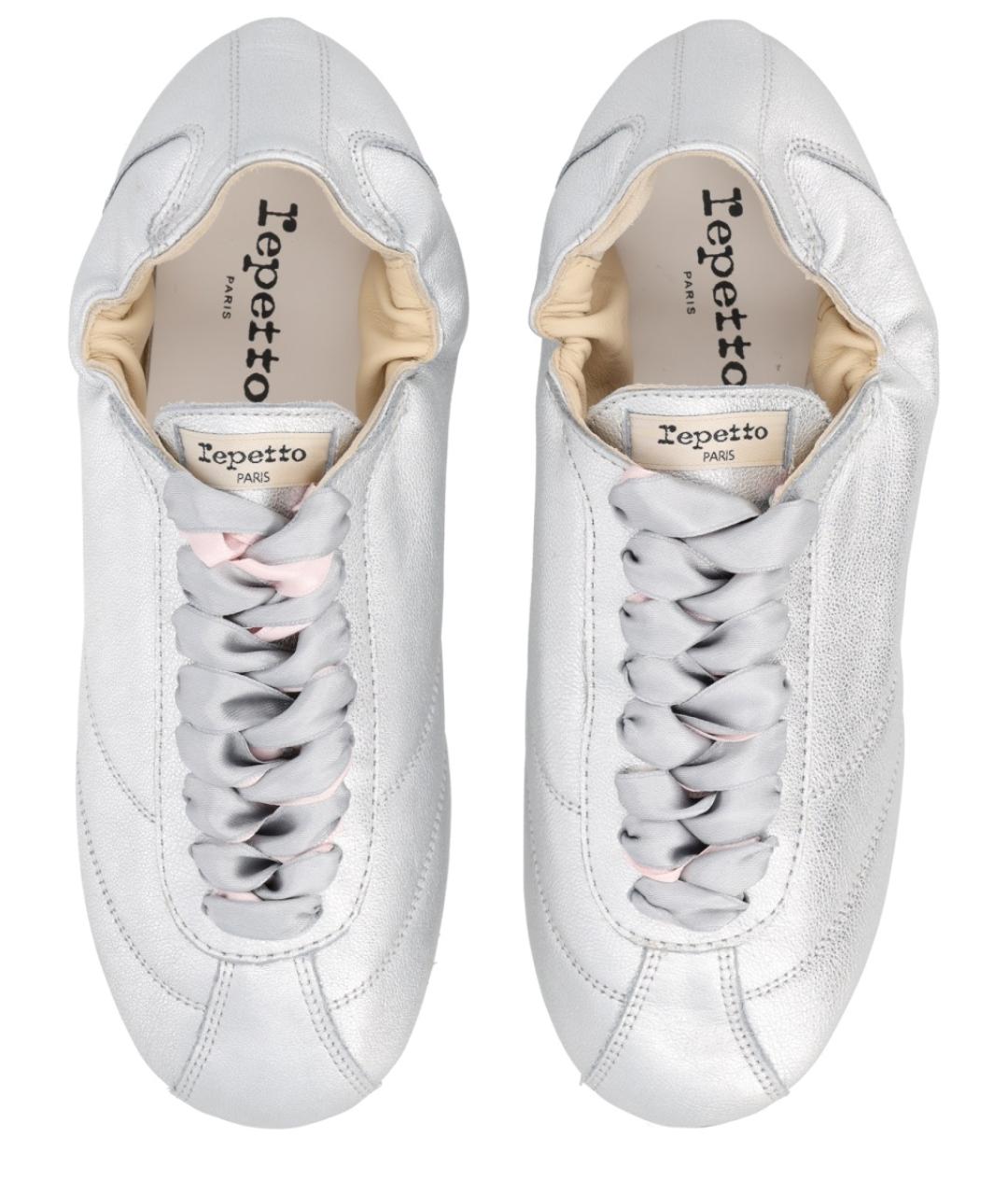 REPETTO Серебряные кожаные балетки, фото 5