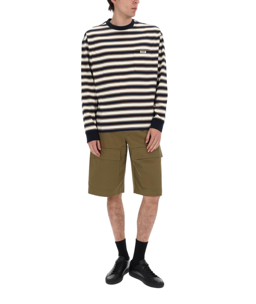 MSGM Зеленые хлопковые шорты, фото 4