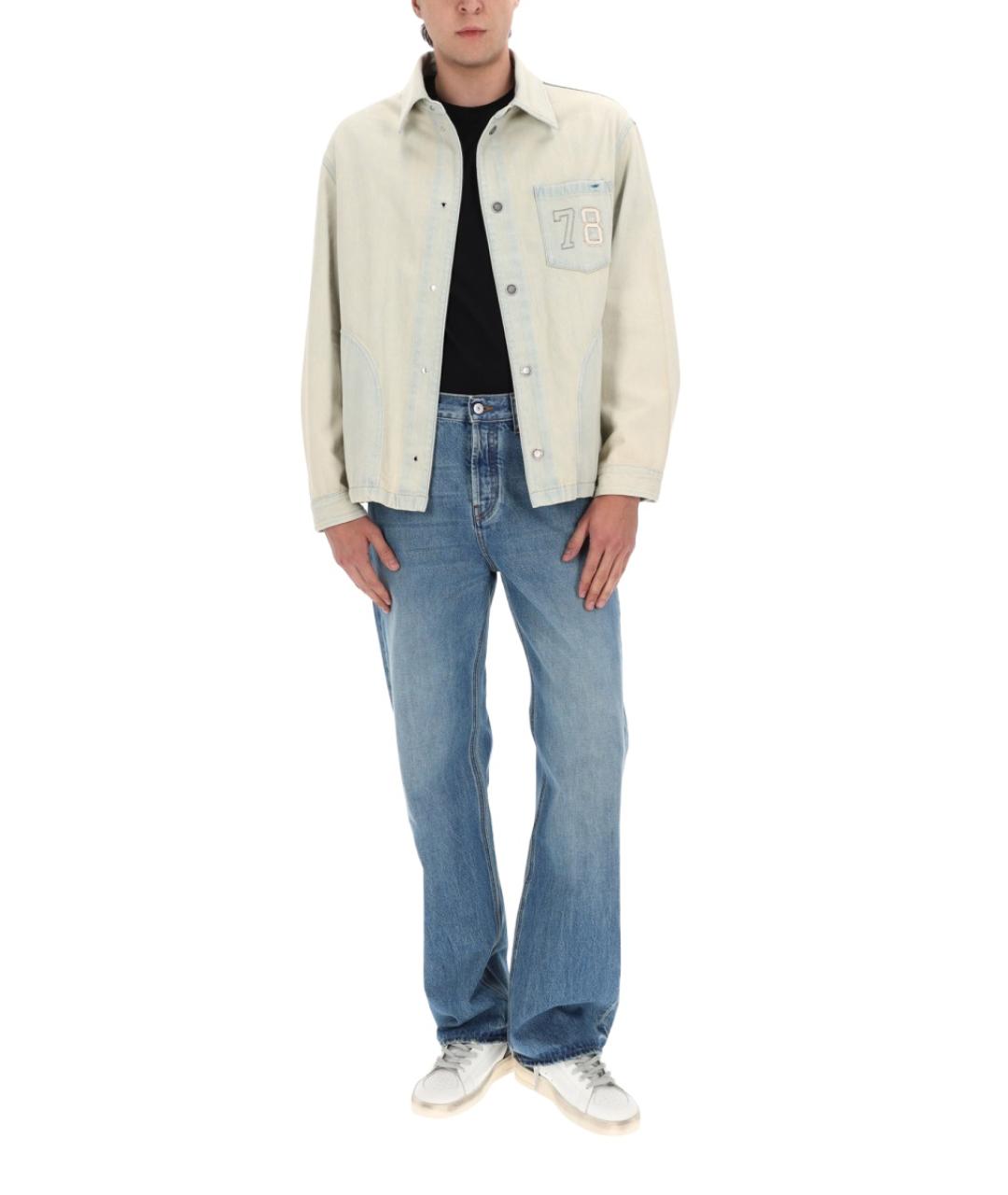 GOLDEN GOOSE DELUXE BRAND Бежевая хлопковая куртка, фото 3