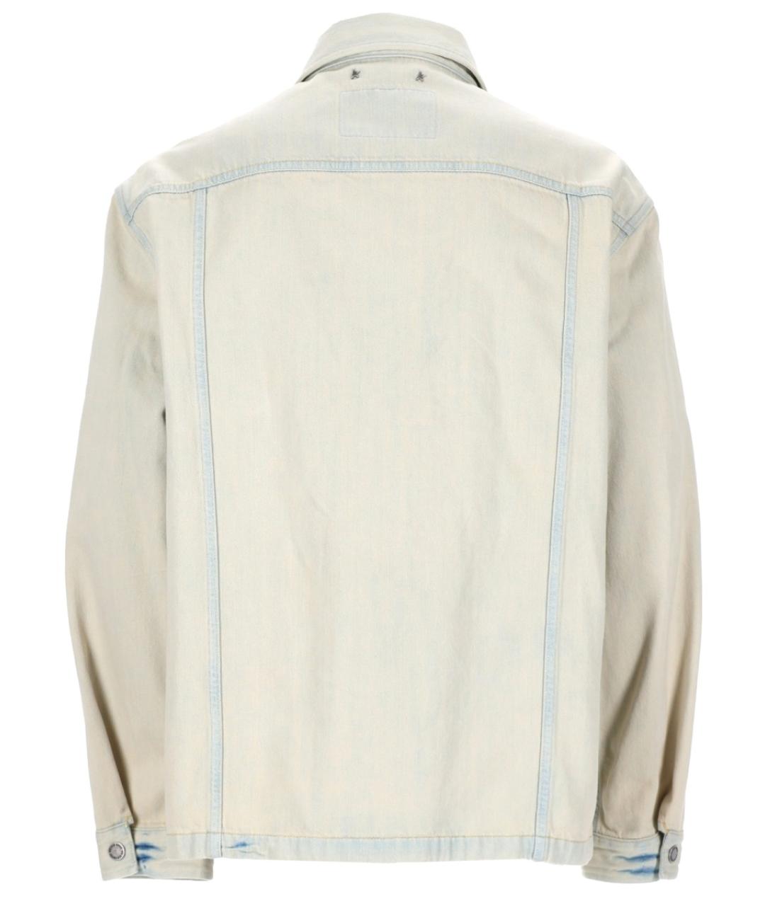 GOLDEN GOOSE DELUXE BRAND Бежевая хлопковая куртка, фото 2