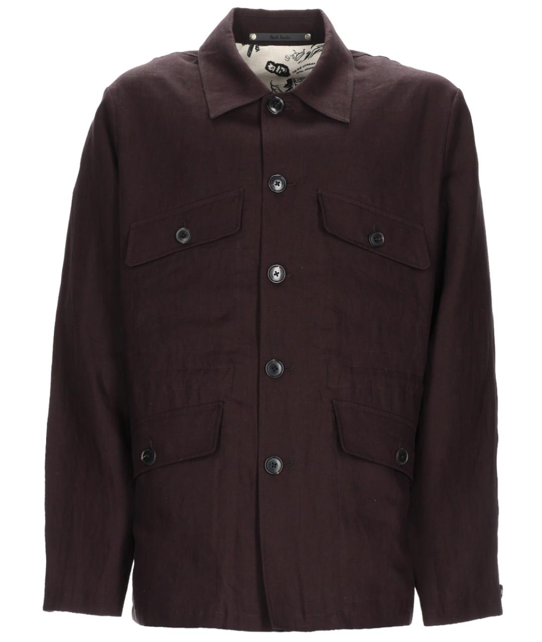 PAUL SMITH Фиолетовая льняная куртка, фото 1