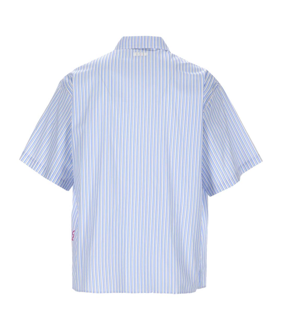 MSGM Синяя хлопковая кэжуал рубашка, фото 2