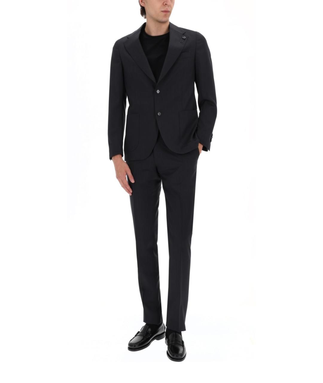 LARDINI Серый классический костюм, фото 3