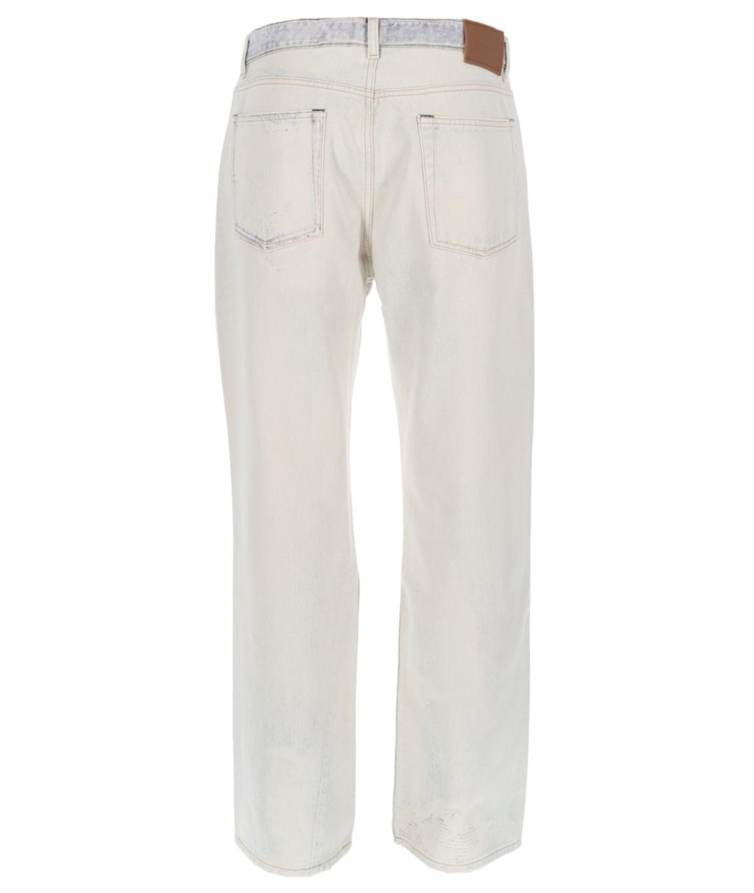OUR LEGACY Белые хлопковые прямые джинсы, фото 2