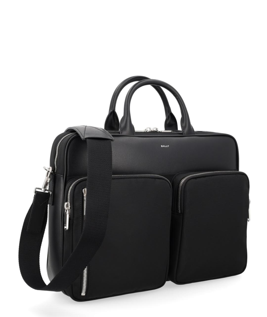 BALLY Черный портфель, фото 3