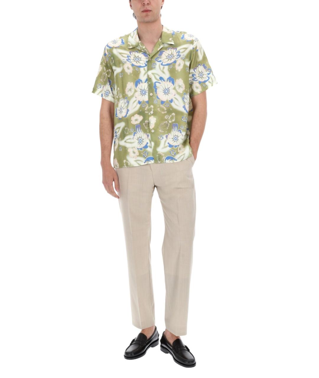 PS BY PAUL SMITH Зеленая кэжуал рубашка, фото 3