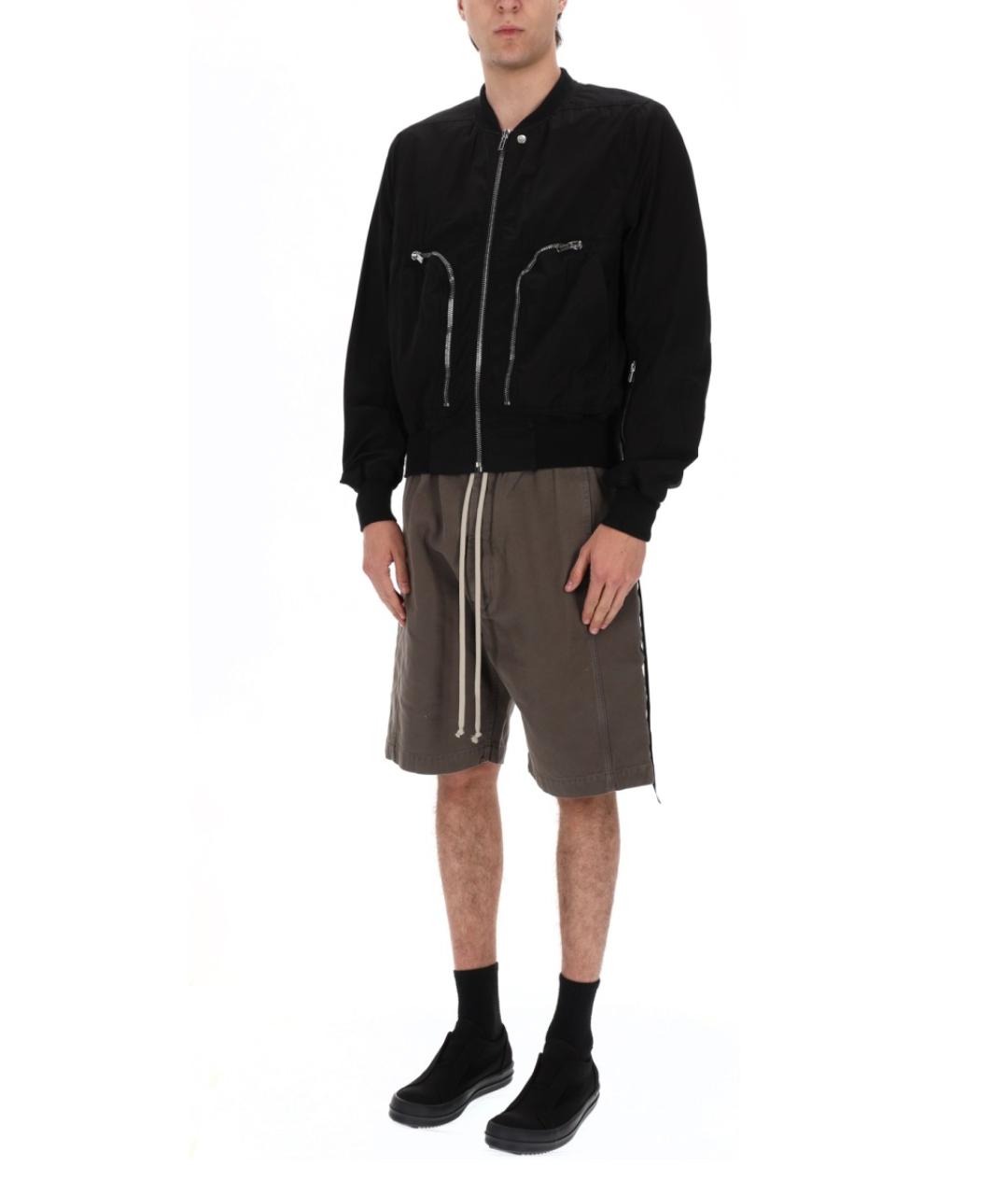 RICK OWENS DRKSHDW Черная хлопковая куртка, фото 4