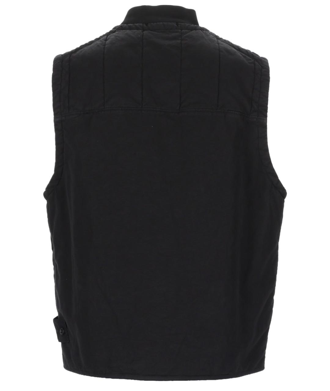 STONE ISLAND Черный хлопковый жилет, фото 2