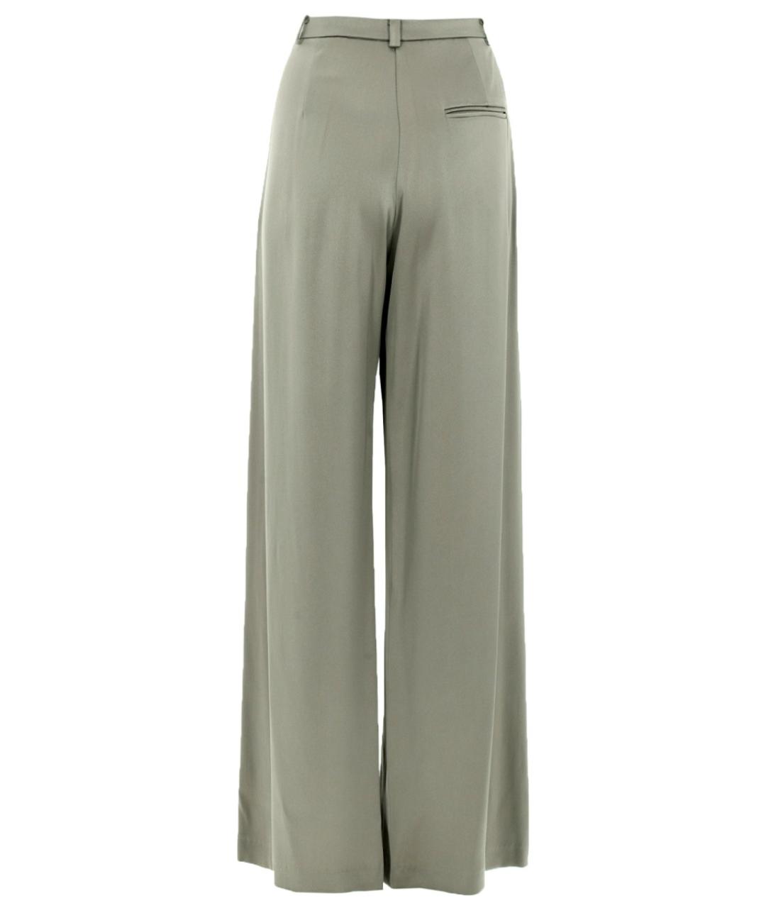 ALYSI Зеленые ацетатные прямые брюки, фото 2