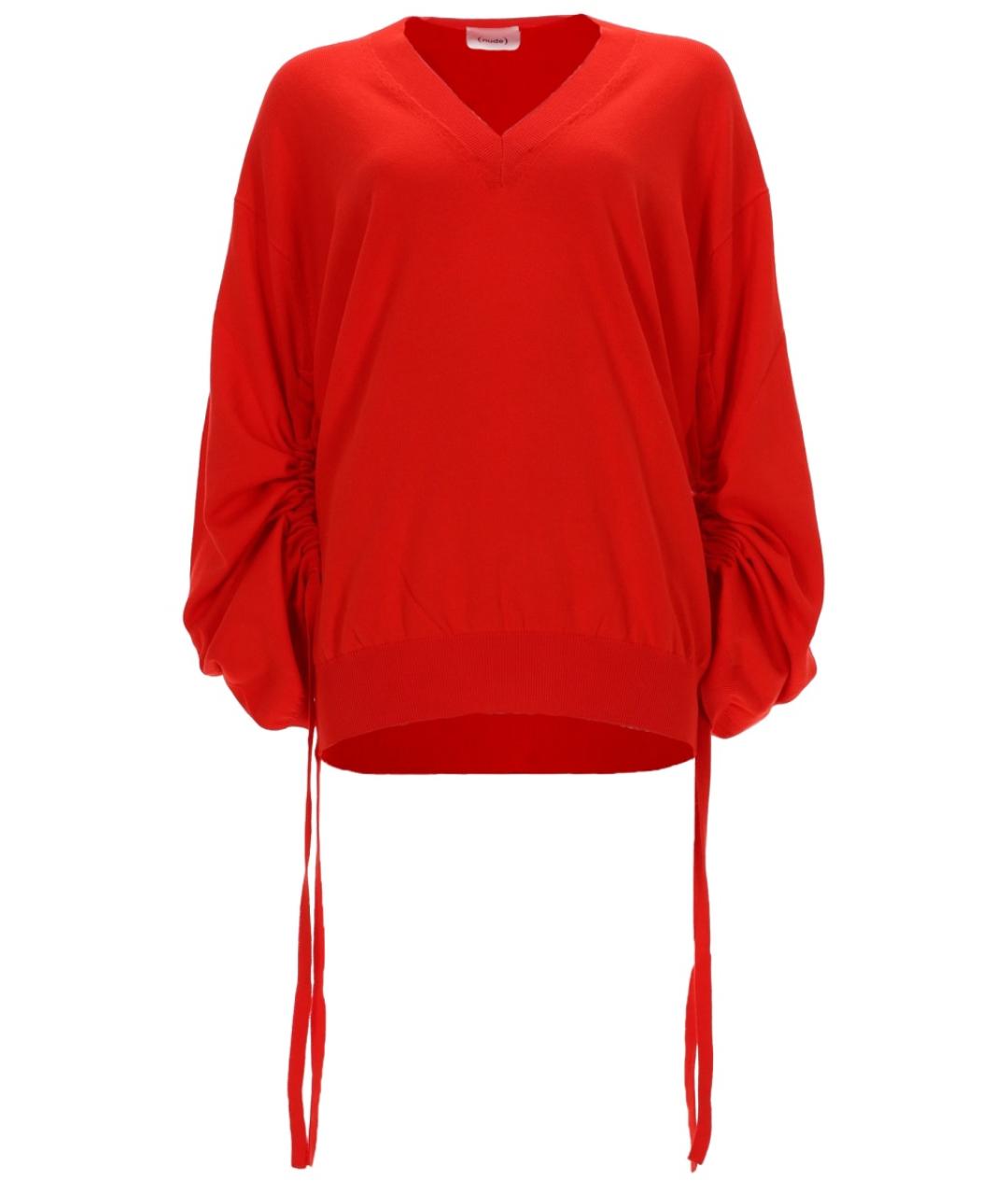 NUDE Красный хлопковый джемпер / свитер, фото 1