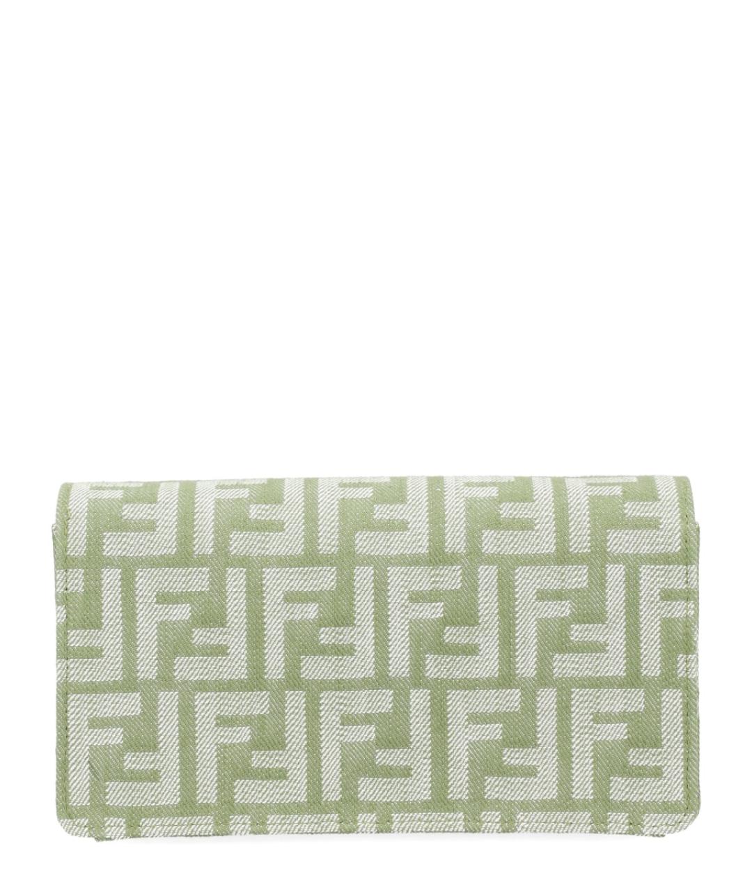 FENDI Зеленый кошелек, фото 3
