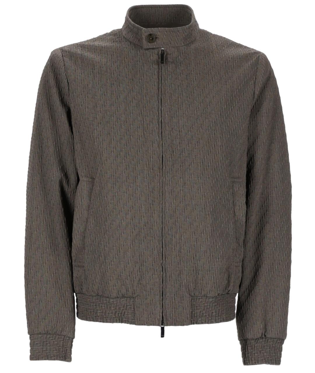 EMPORIO ARMANI Серая шерстяная куртка, фото 1