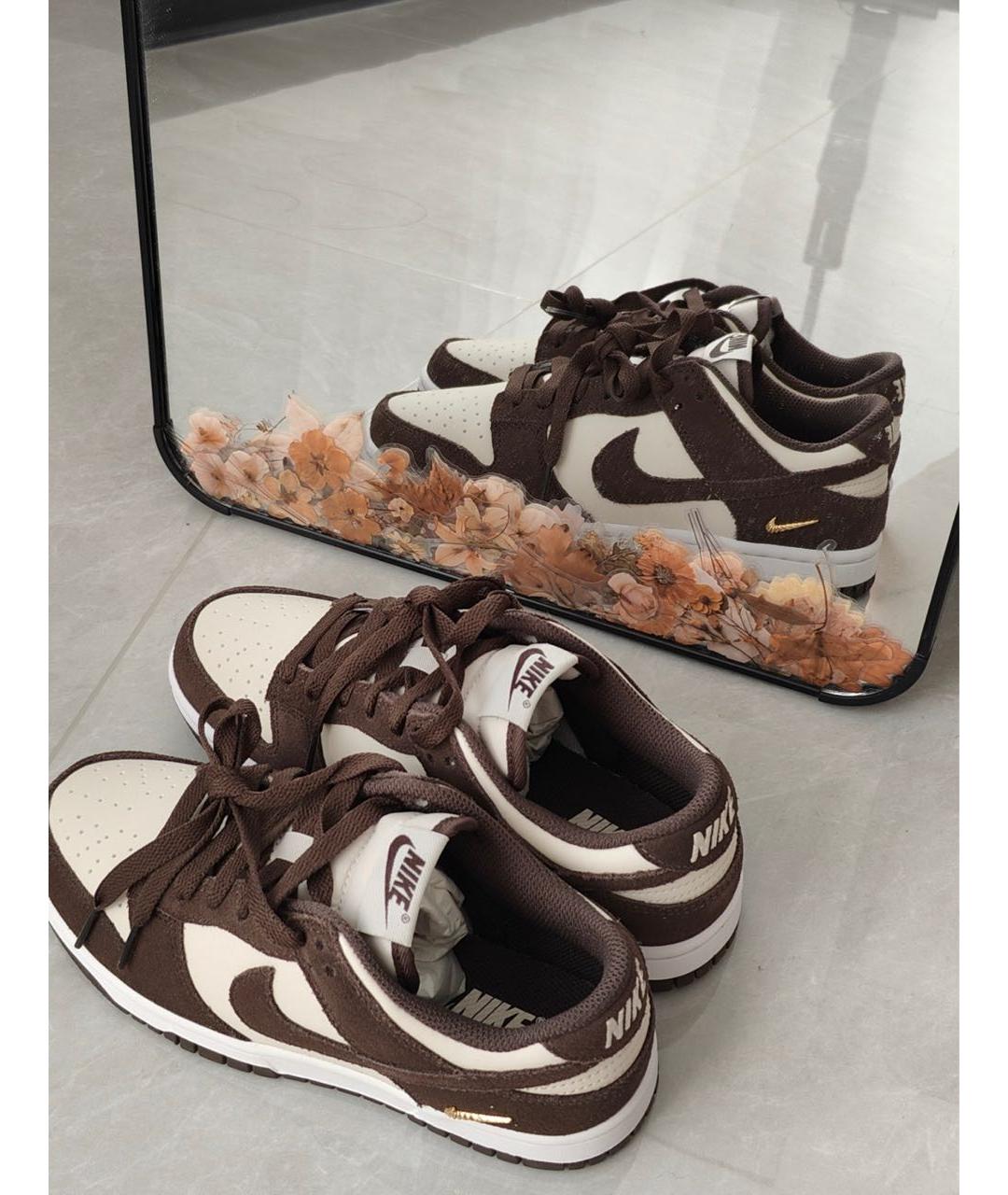 NIKE Коричневые замшевые кроссовки, фото 8